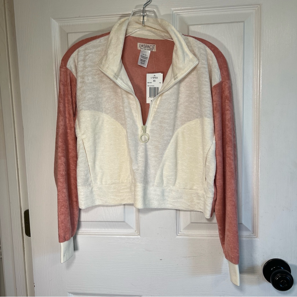 130 Best Life Pullover PrimroseCream Revolve LSpace Nwt Loungewear Terry Xs